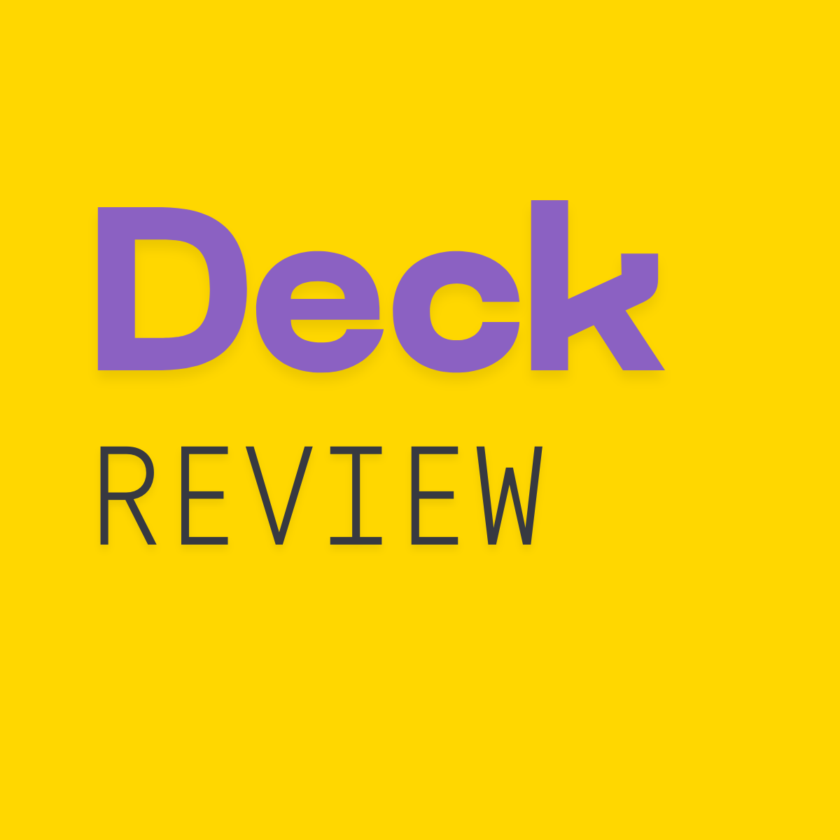 Revisão do deck de inicialização