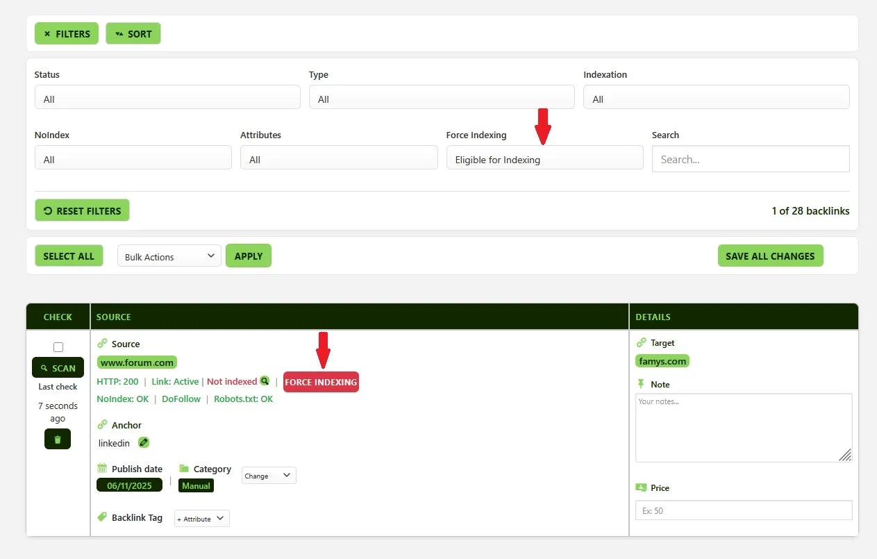 Backlinks Monitor - Screenshot 2 preview