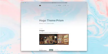 Hugo Theme Prism gallery image