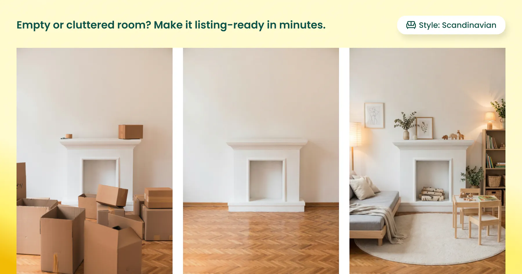 Property listing into marketing content gallery image