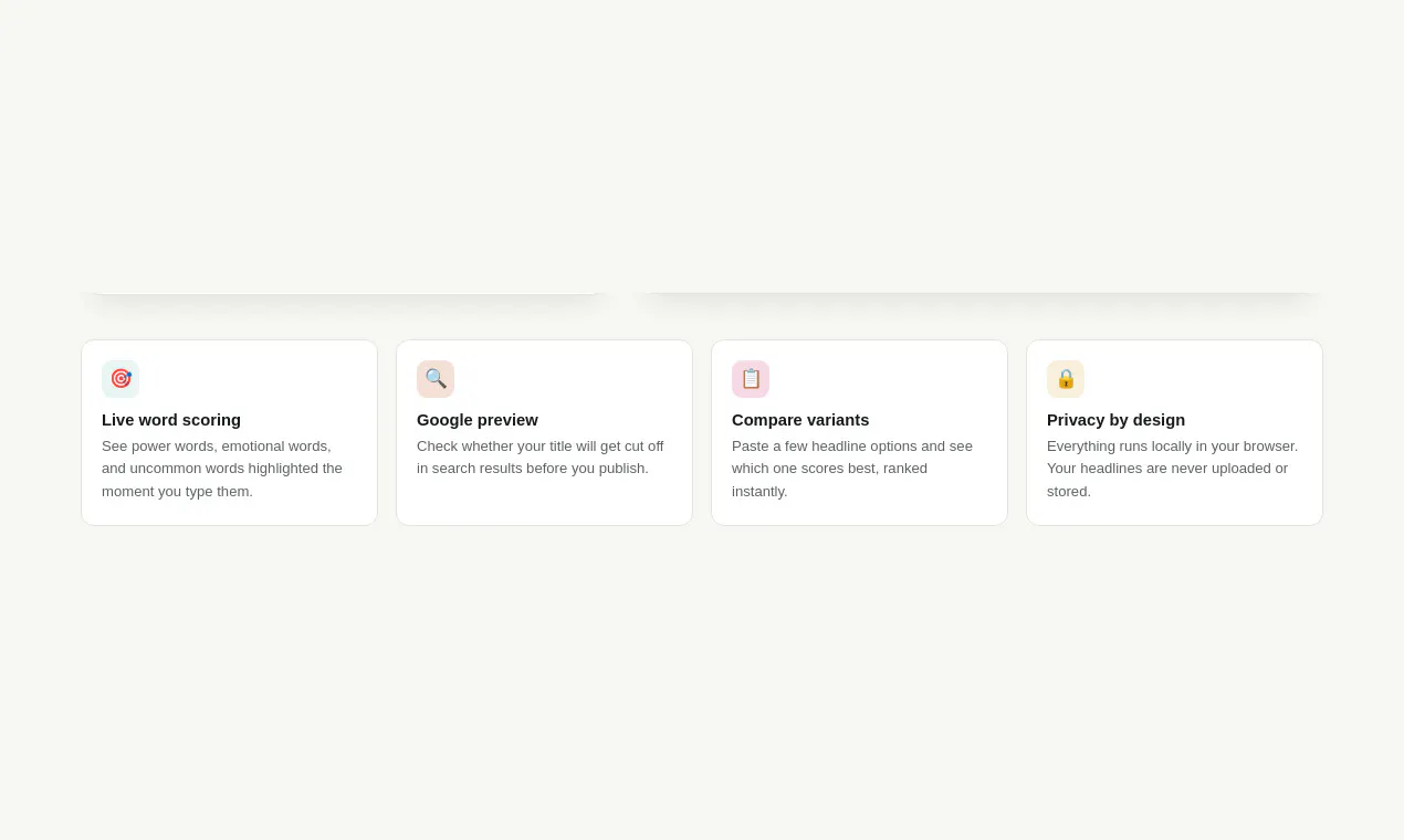 Hook — Headline & Title Analyzer gallery image