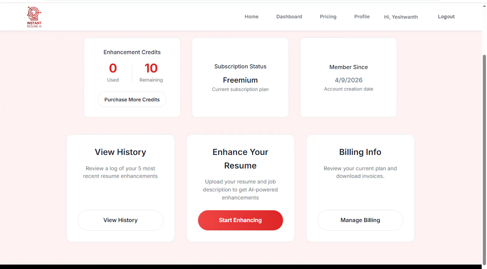 InstantResumeAI screenshot 3