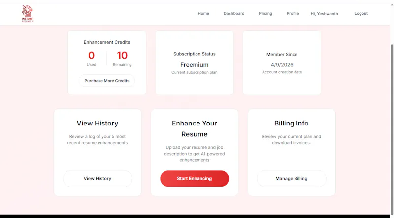 InstantResumeAI screenshot 3