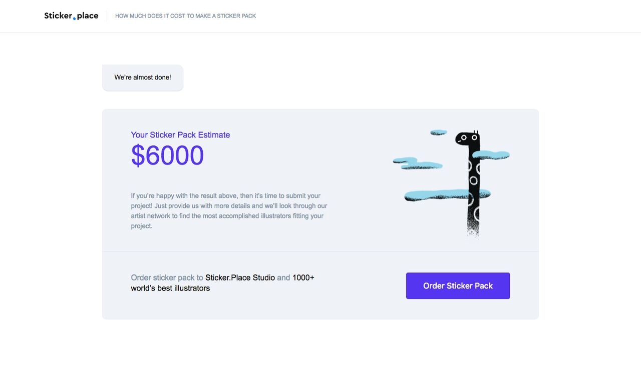 Sticker Pricing Image