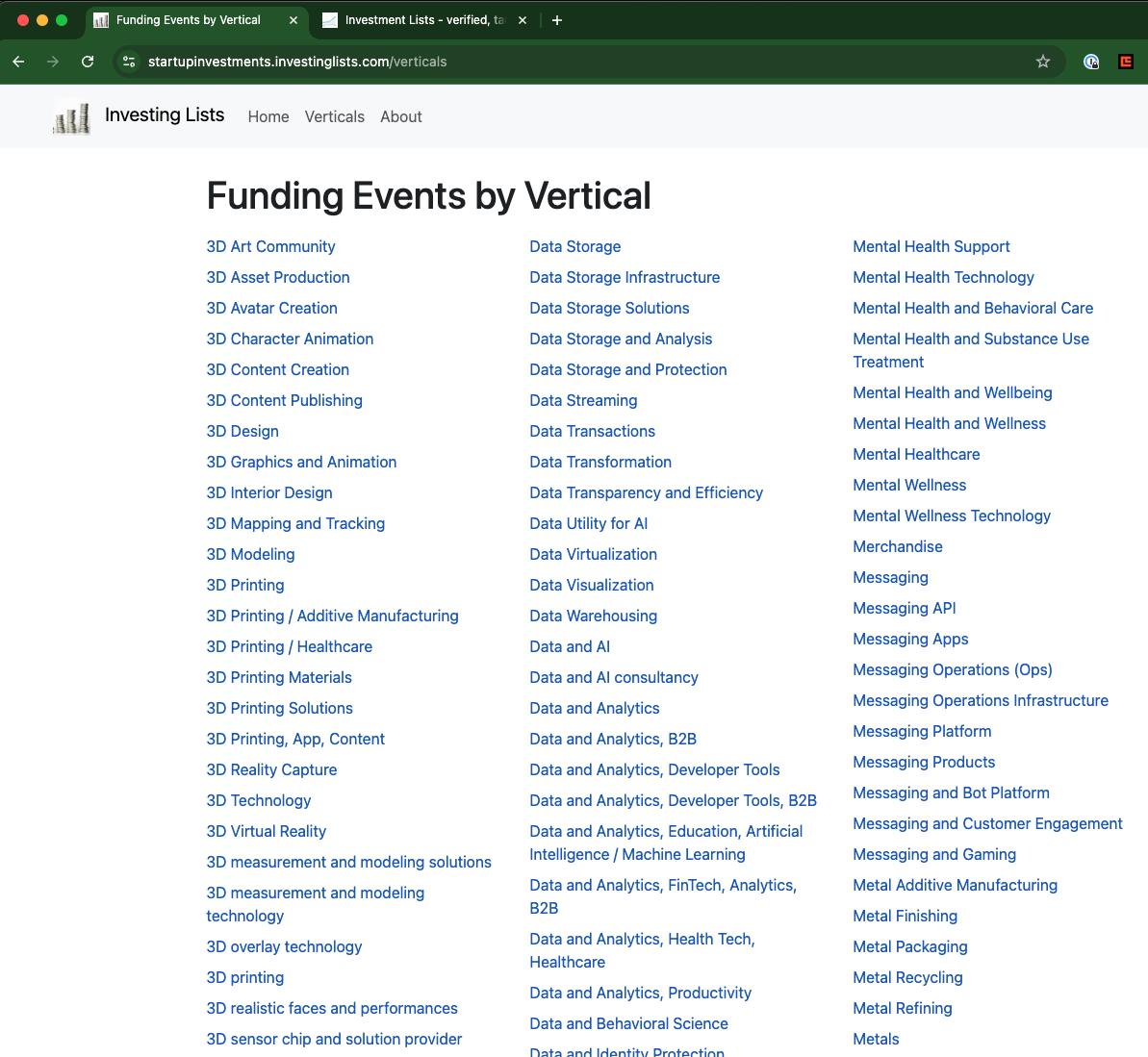 Recente startup -investeringen - Vind informatie over de investeringen van het opstarten van recents. media 4