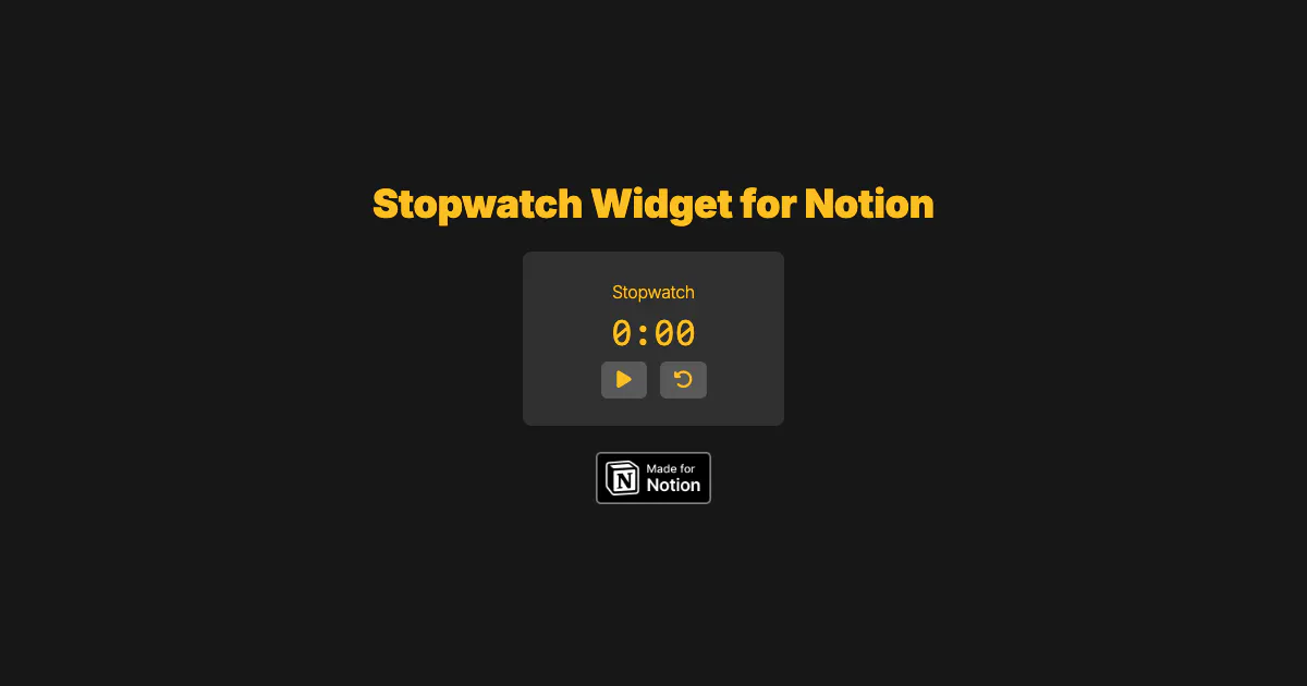 Free Notion Widgets gallery image