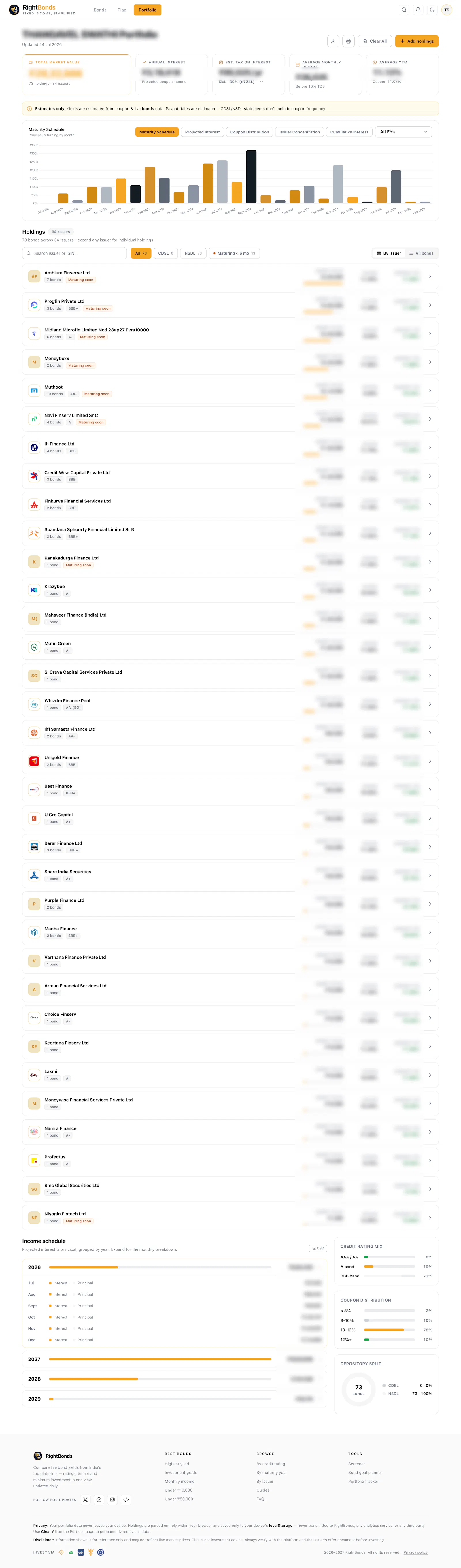 RightBonds.com - Planner screenshot 4