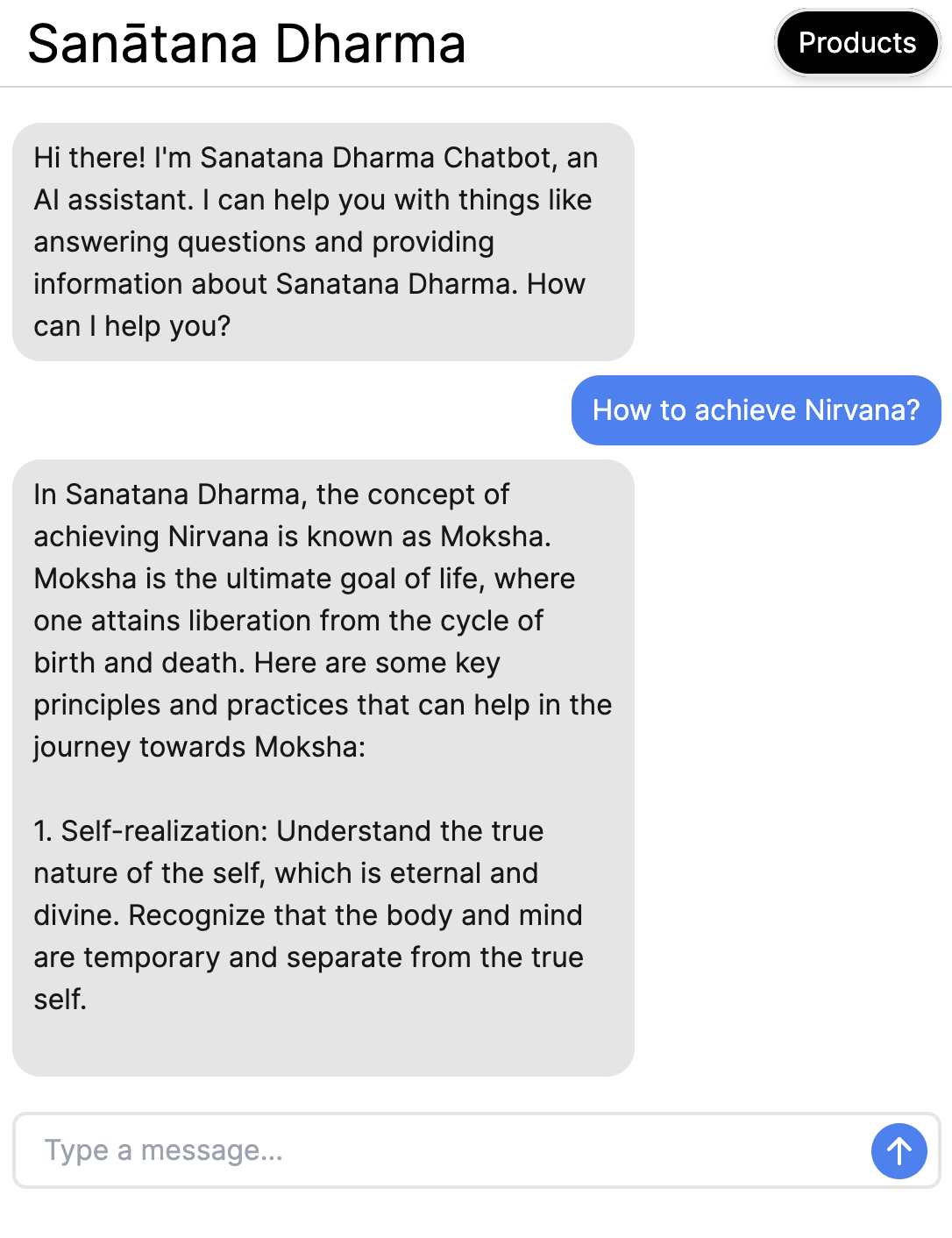 Mídia 2 de SanatanaDharma.xyz - Sanatana dharma chatbot: revelando nossa rica herança 🕉️