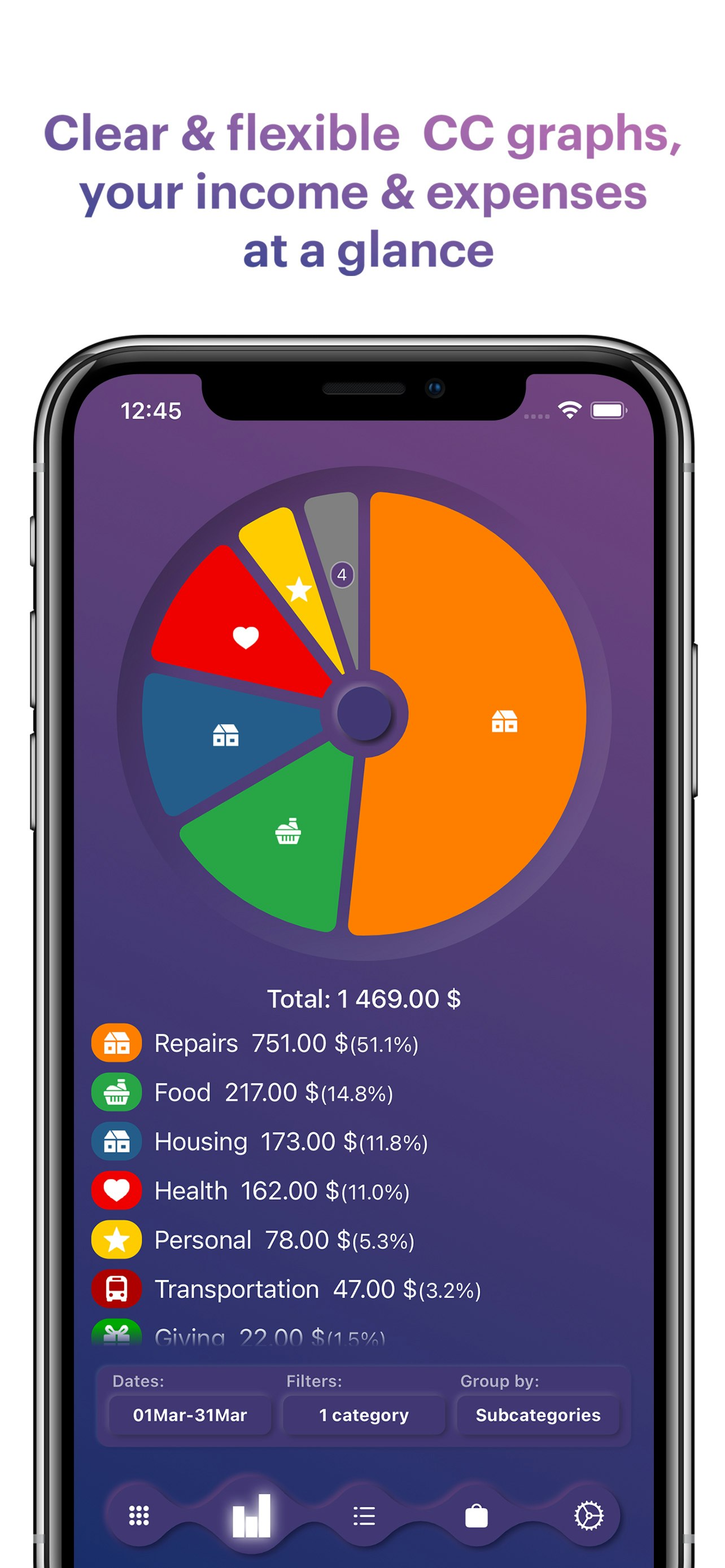 Texount: Harcama ve Para Yöneticisi media 4