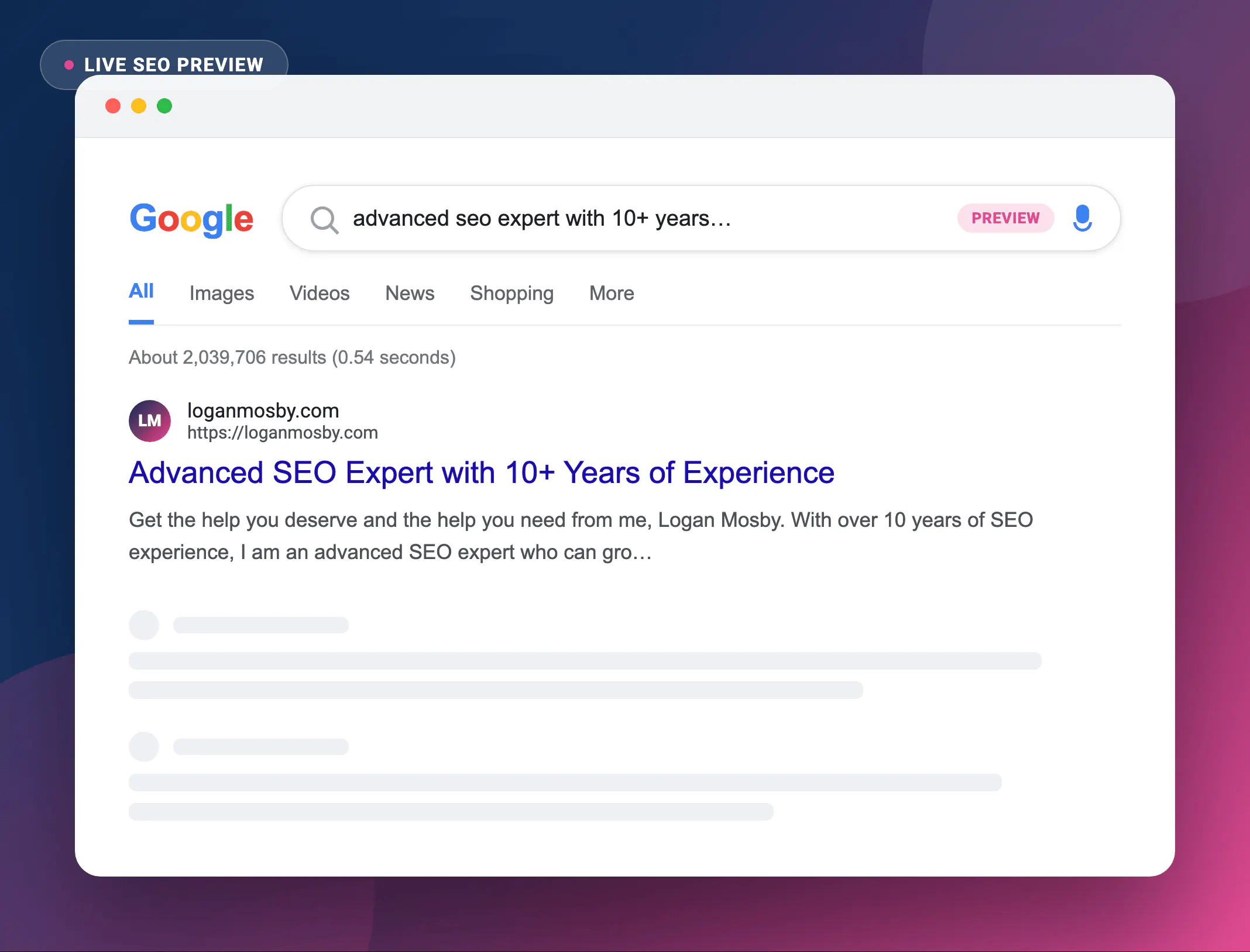 Google SERP Simulator gallery image