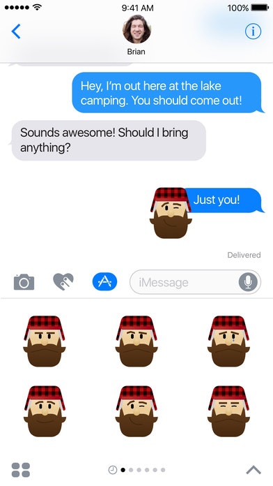 Lumberjack Joe iMessage Sticker Pack gallery image