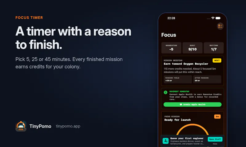 TinyPomo screenshot 1