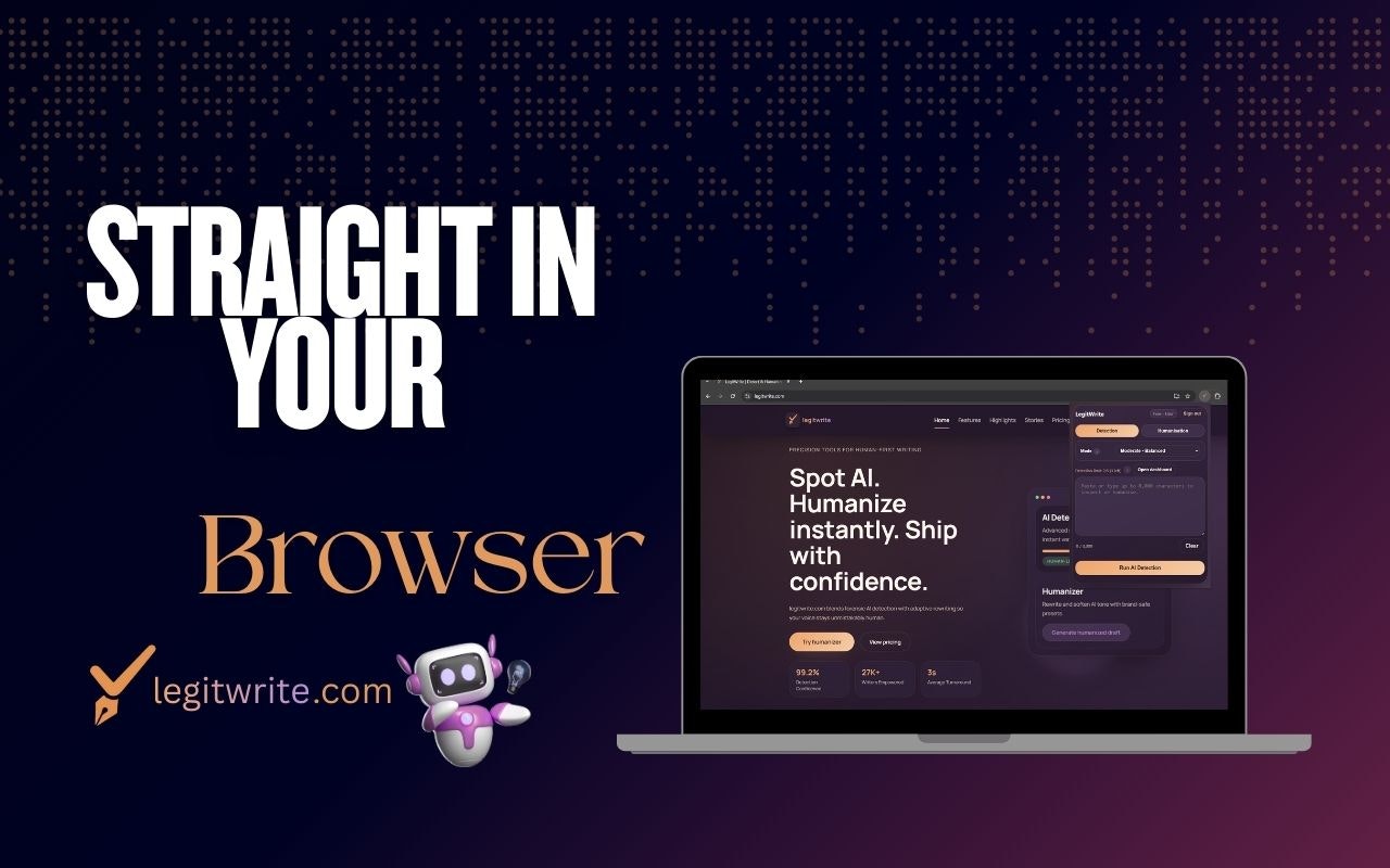 LegitWrite - Main product screenshot demonstrating key features and user interface