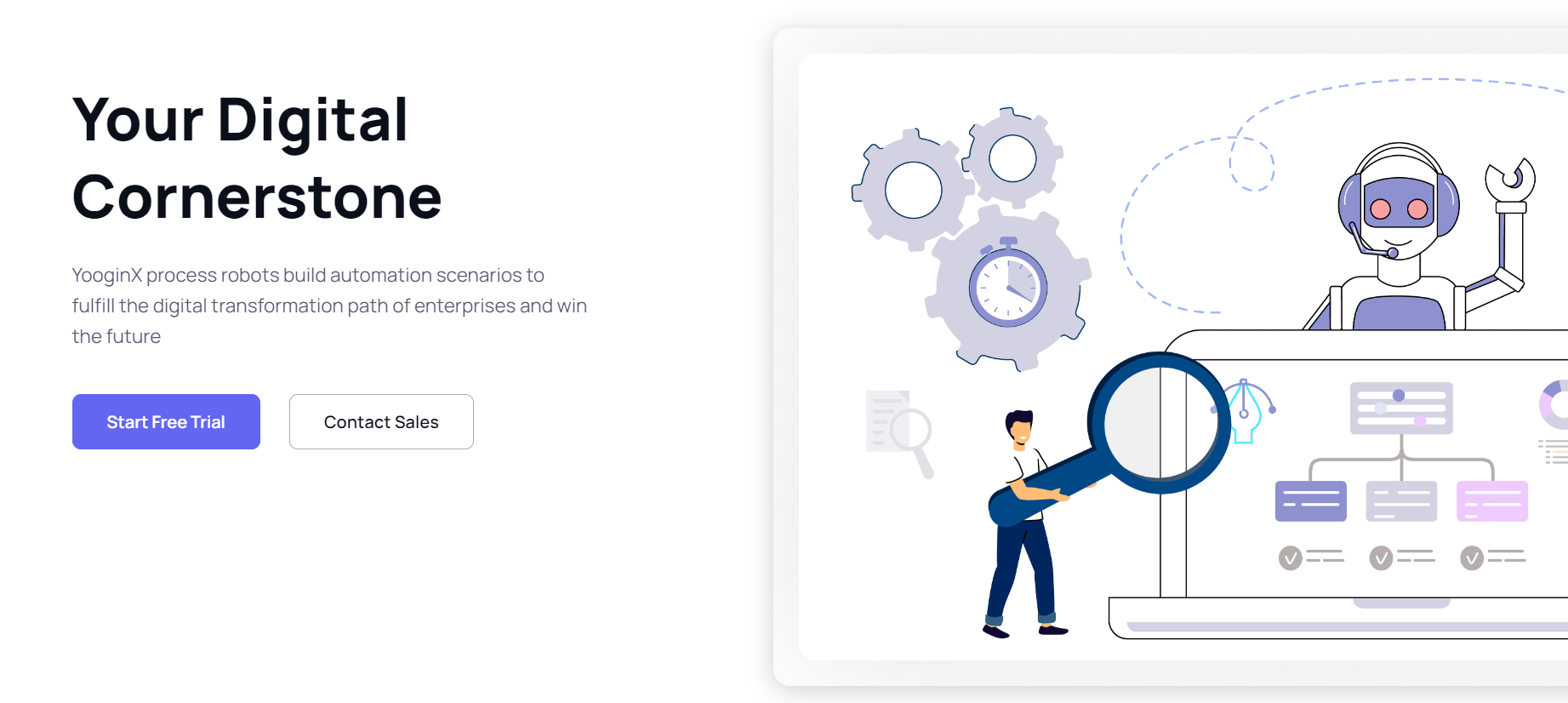 Média Robot de processus Yooginx - Une plate-forme de construction de robots basée sur le Web et à AI alimentée 1