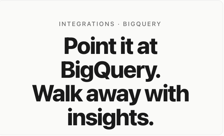 DecisionBox for BigQuery gallery image