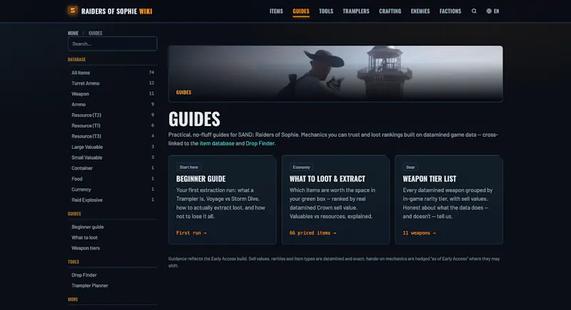 Raiders of Sophie Wiki screenshot 3