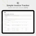 Simple Invoice Template and Mini Tracker