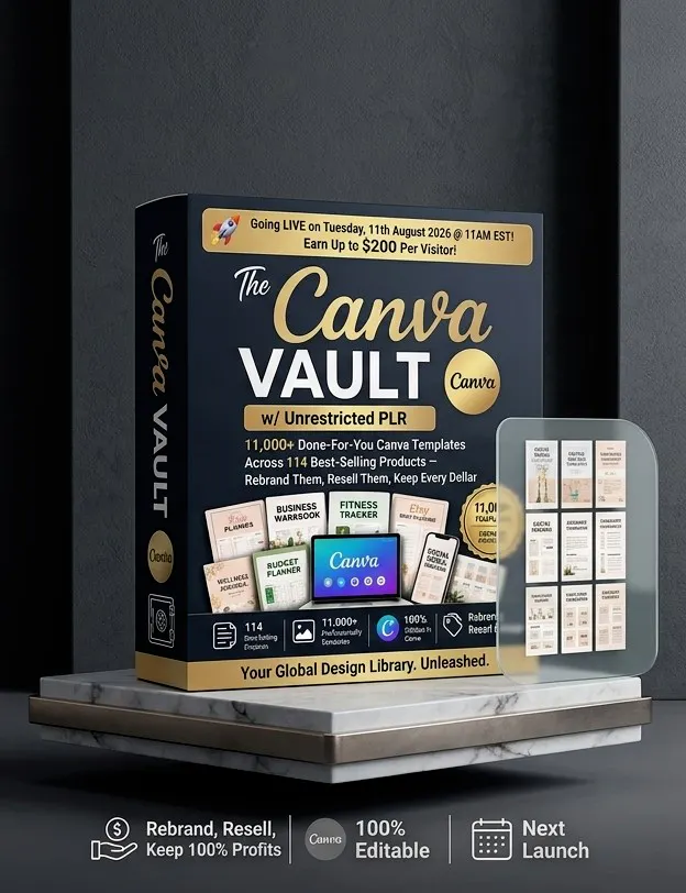 The Canva Vault w/ Unrestricted PLR gallery image