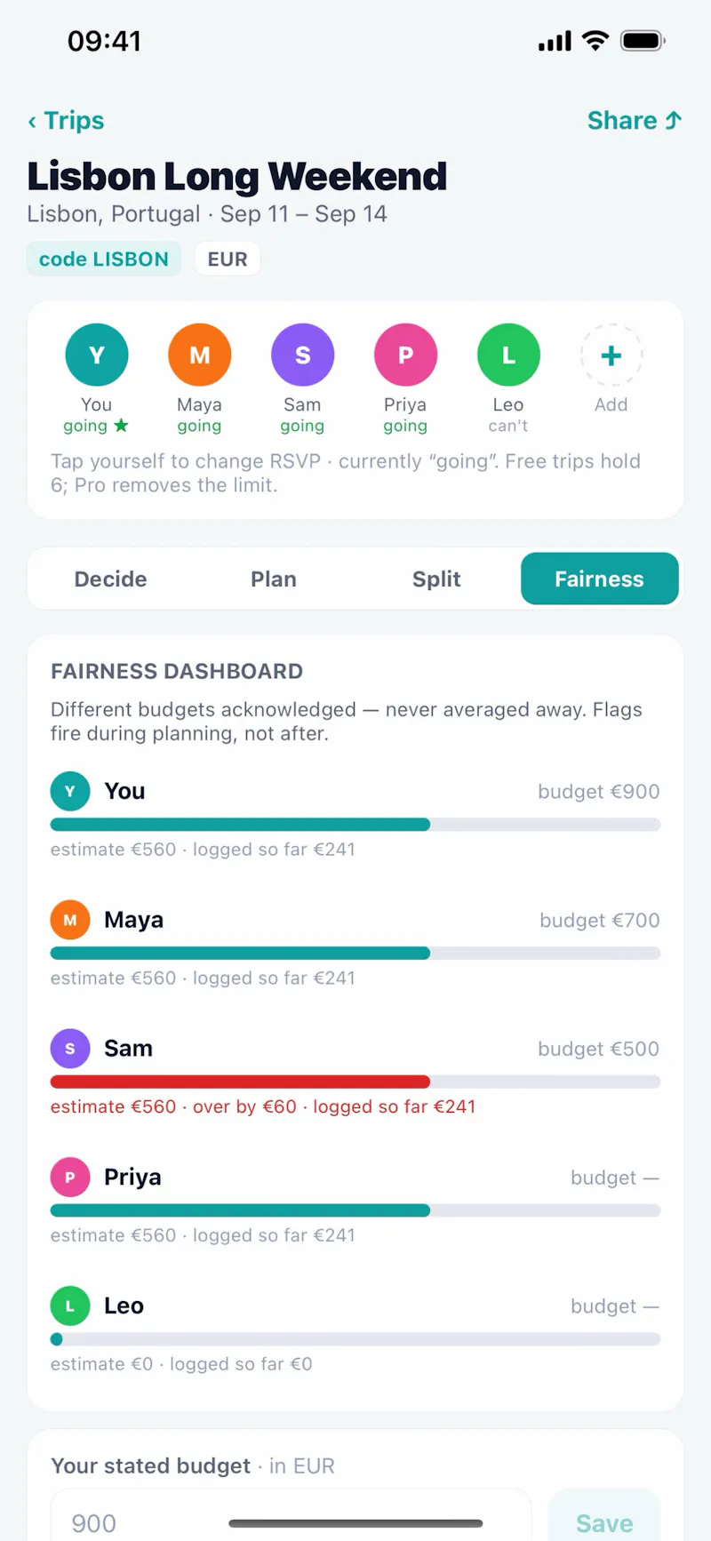 TripTable screenshot 5
