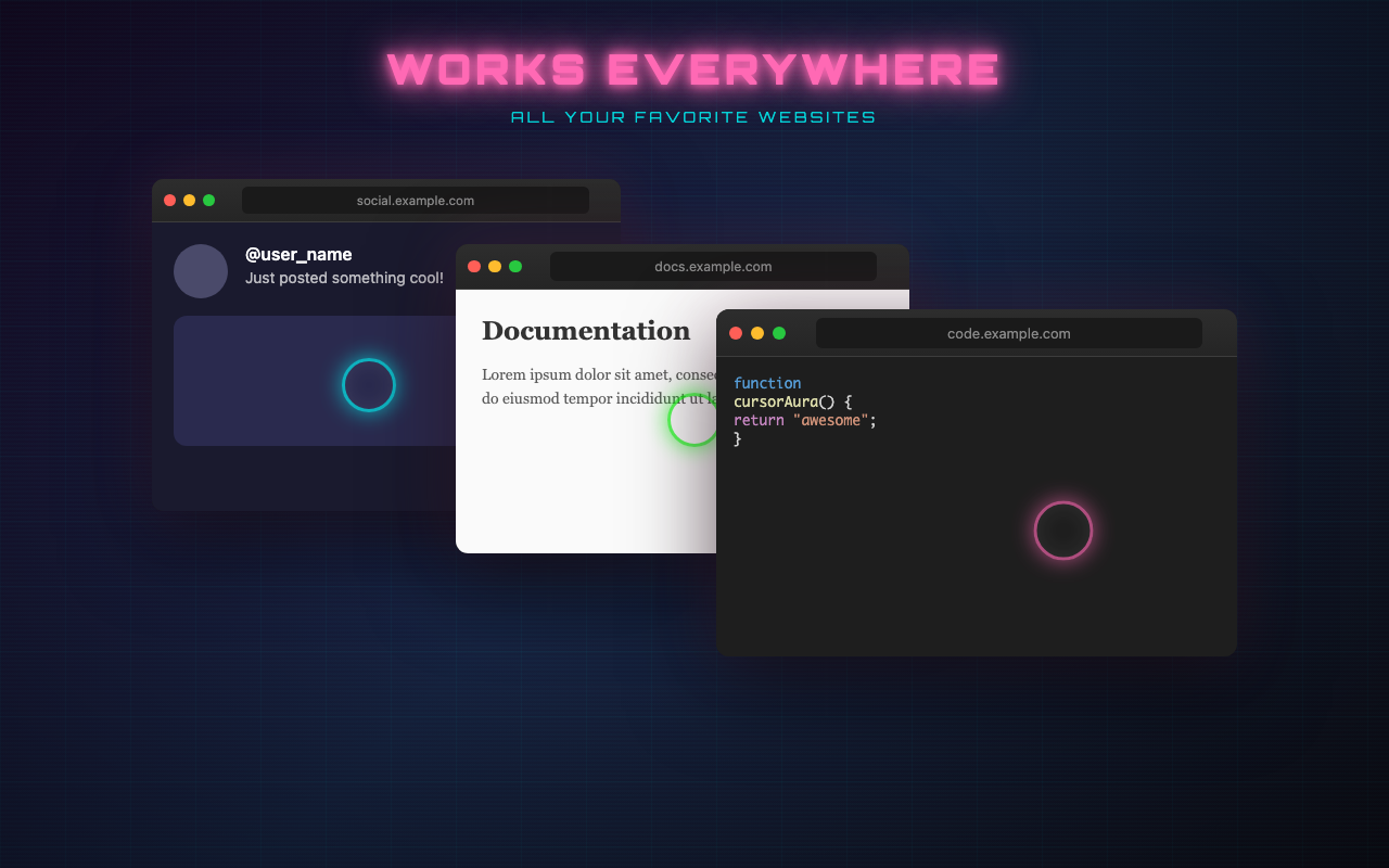 Cursor Aura - Screenshot 5 showing product features and functionality
