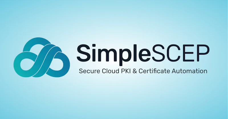 SimpleSCEP screenshot 1