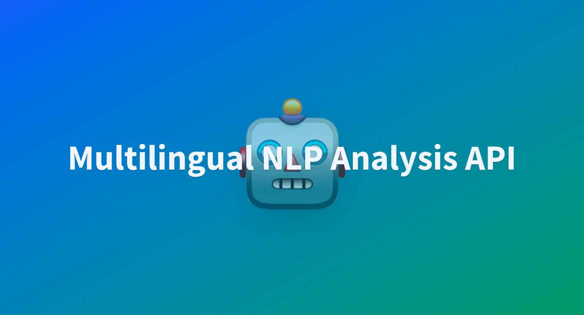Multilingual NLP Analysis API gallery image