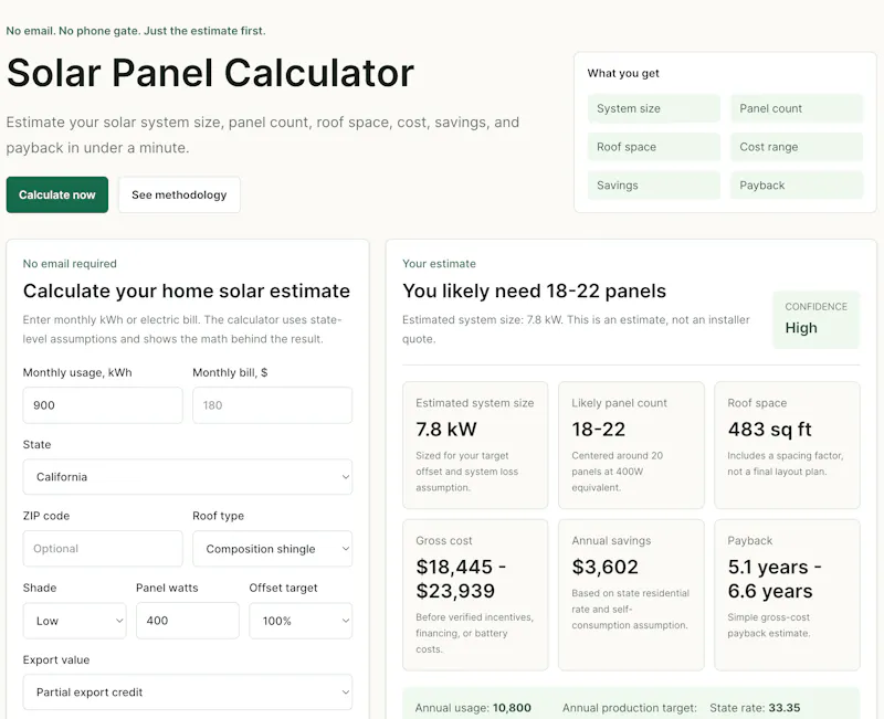SolarCalcNow screenshot 1