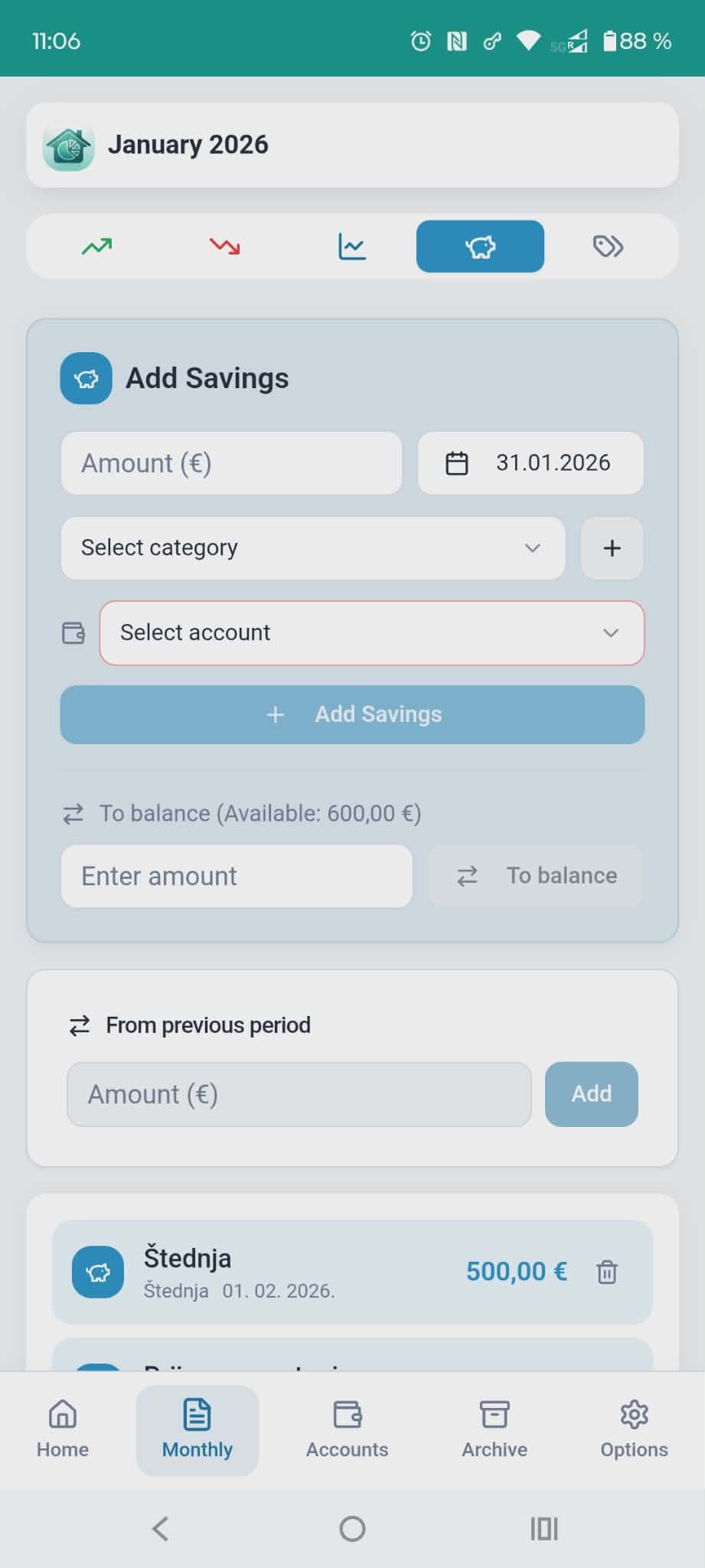 Budget Card gallery image