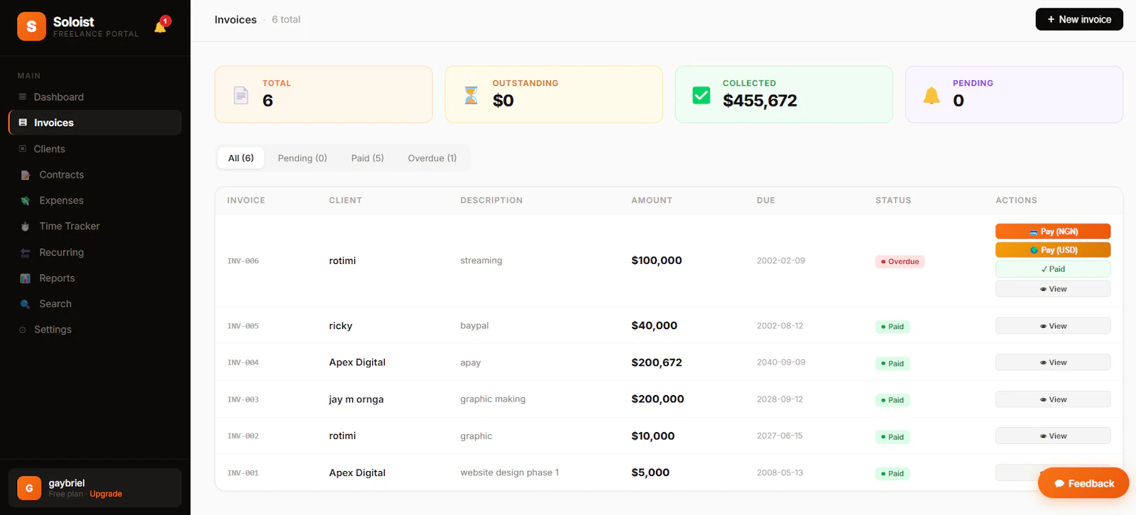 Soloist — Freelance Portal screenshot 3