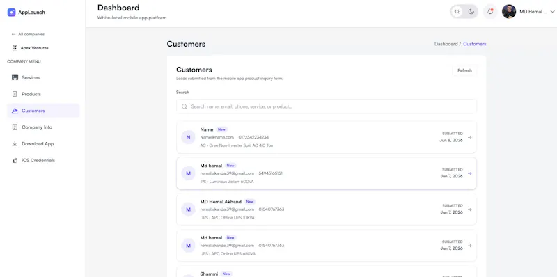 AppLaunch - Local Service App Builder screenshot 2