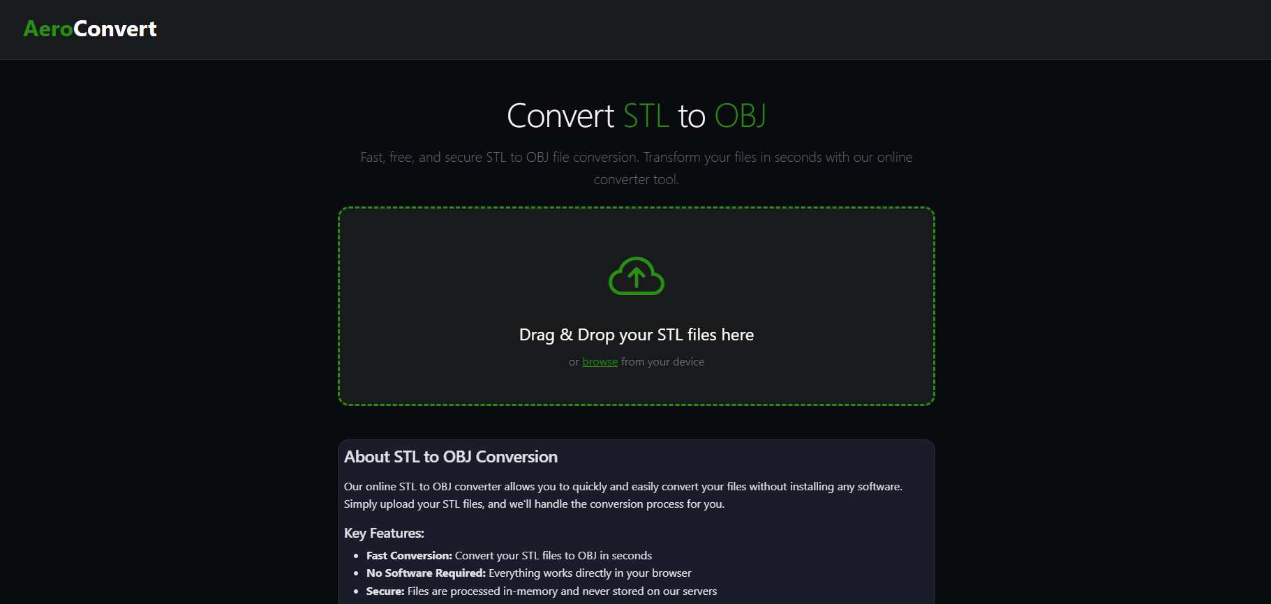 AeroConvert - Free Online File Converter gallery image