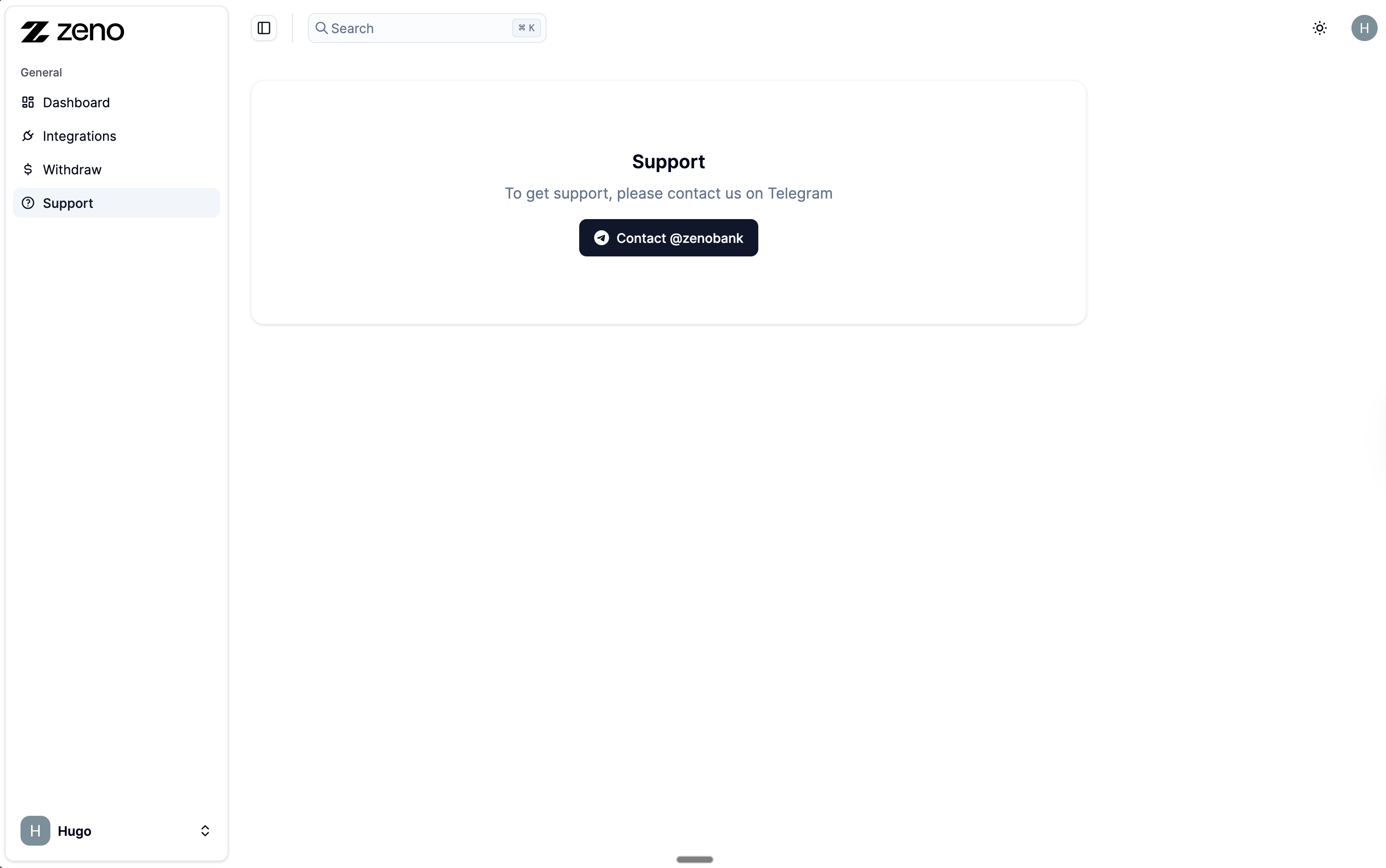 Zeno Bank - Screenshot 3 showing product features and functionality