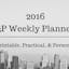 2016 3P Weekly Planner