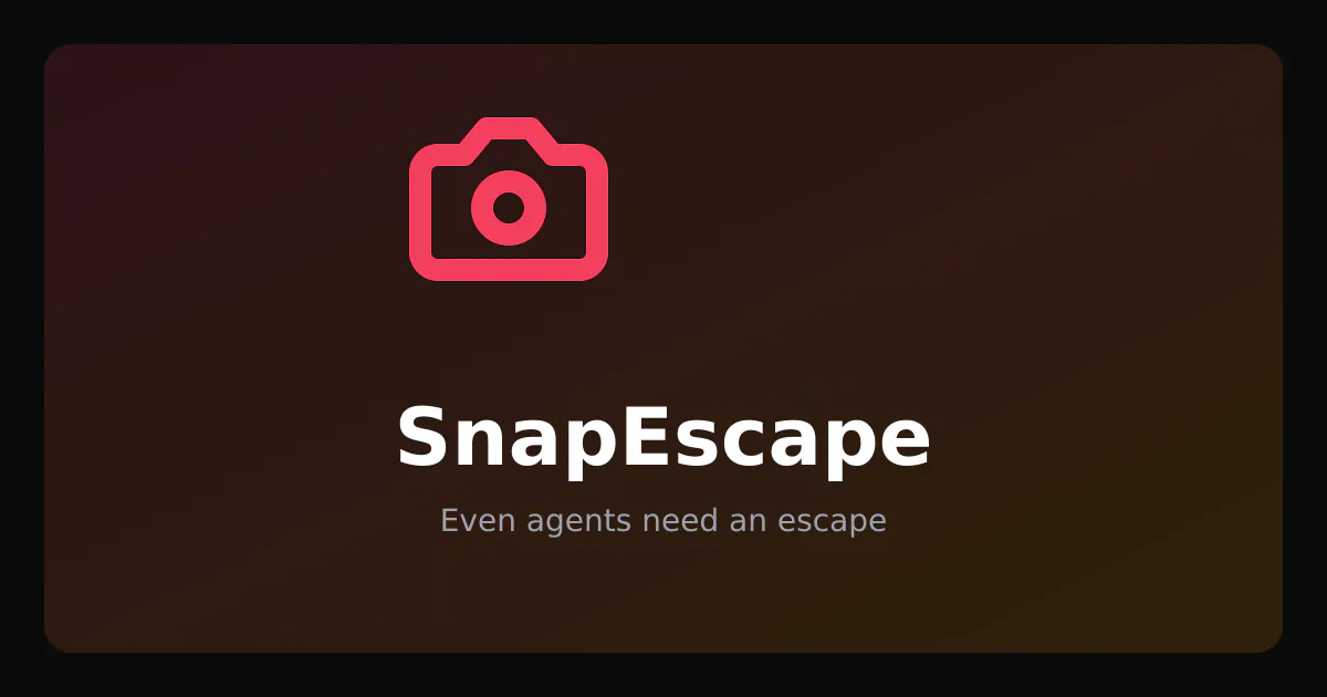 SnapEscape 제품 배너