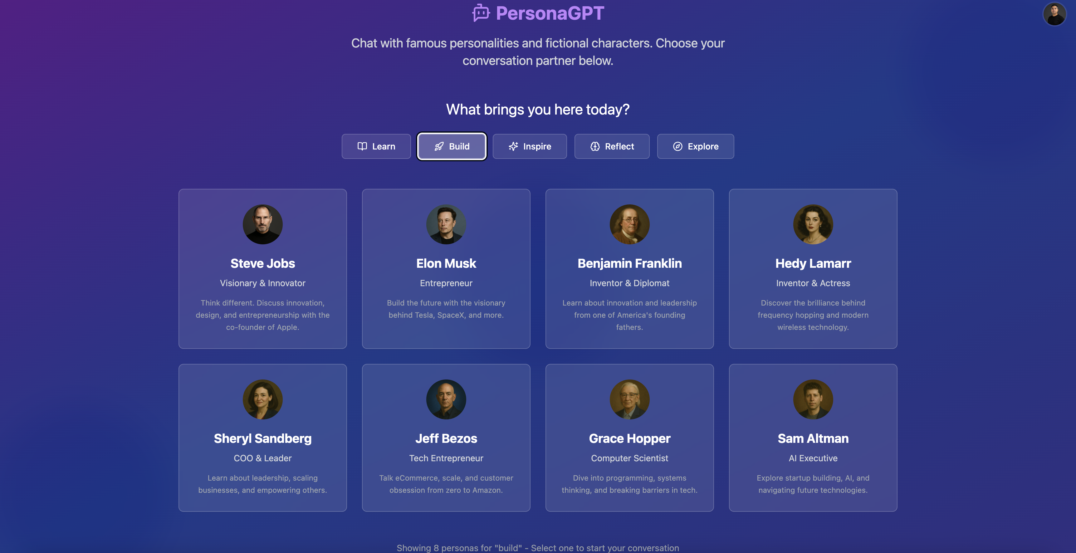 PersonaGPT gallery image