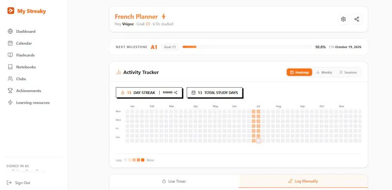 MyStreaky screenshot 2