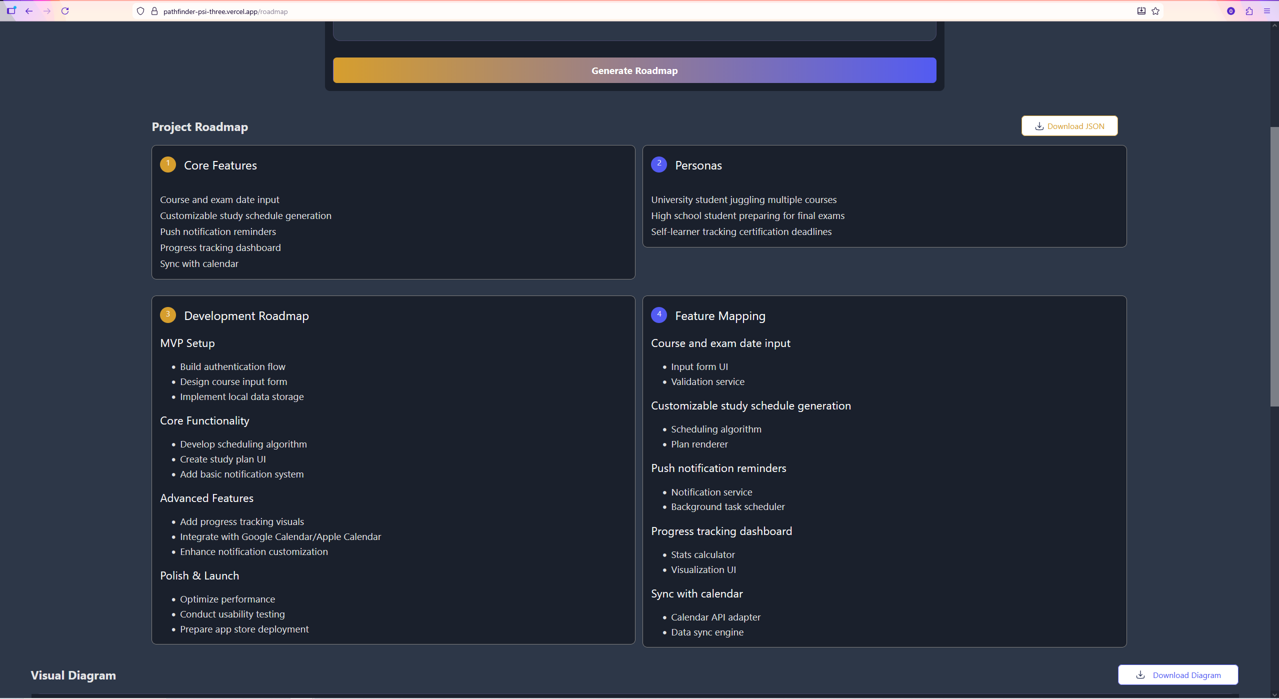 PathFinder AI - Screenshot 2 showing product features and functionality