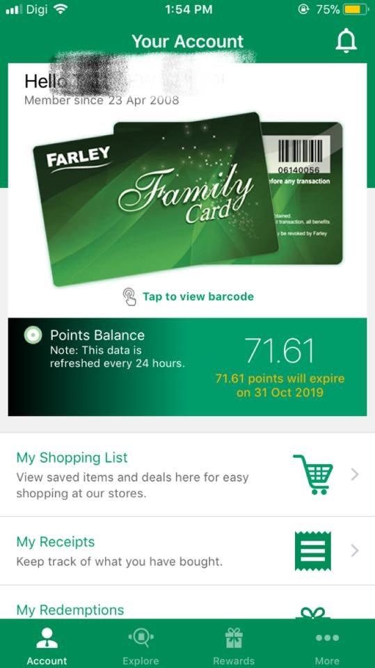 Farley - Digital loyalty app gallery image