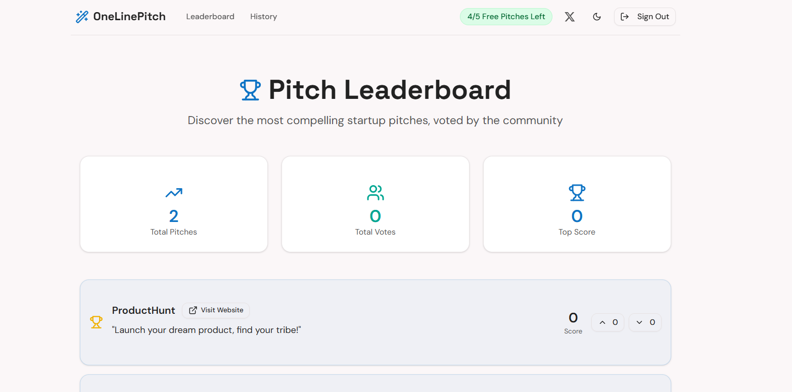 Onelinepitch - スタートアップのために短く強力なピッチを作成しますメディア3