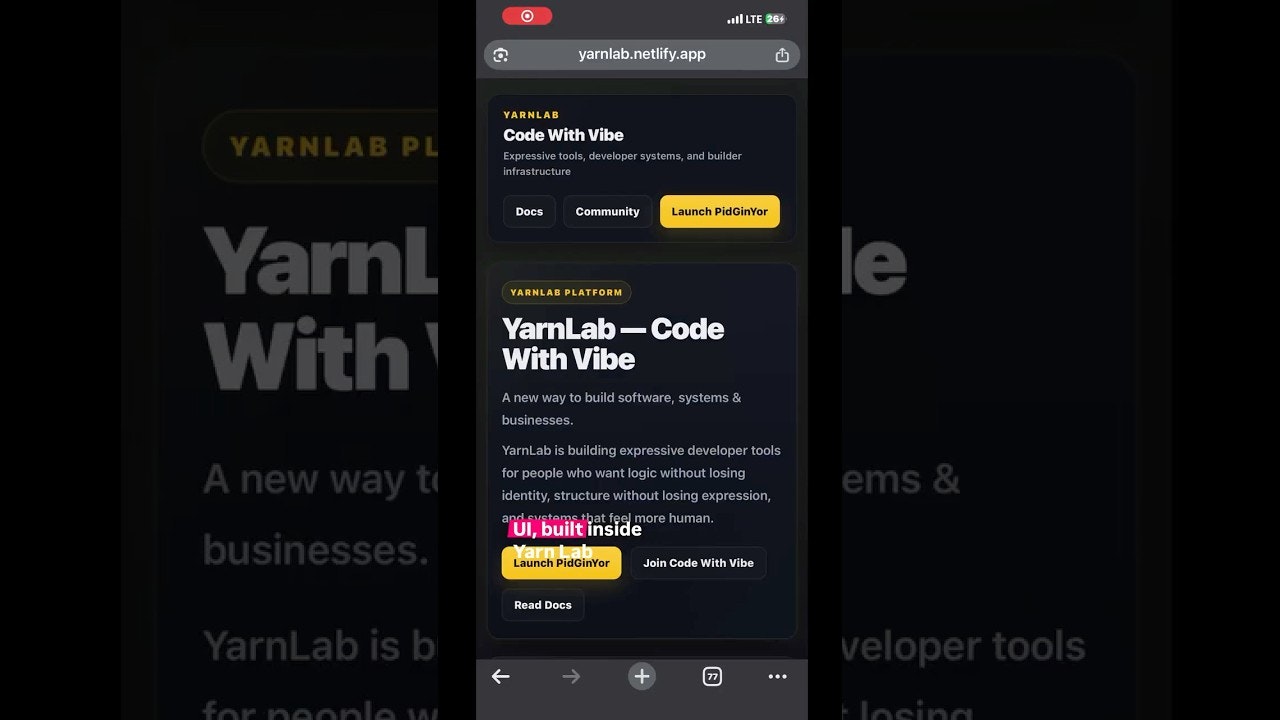 YarnLab — Code With Vibe gallery image