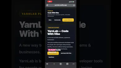 YarnLab — Code With Vibe gallery image