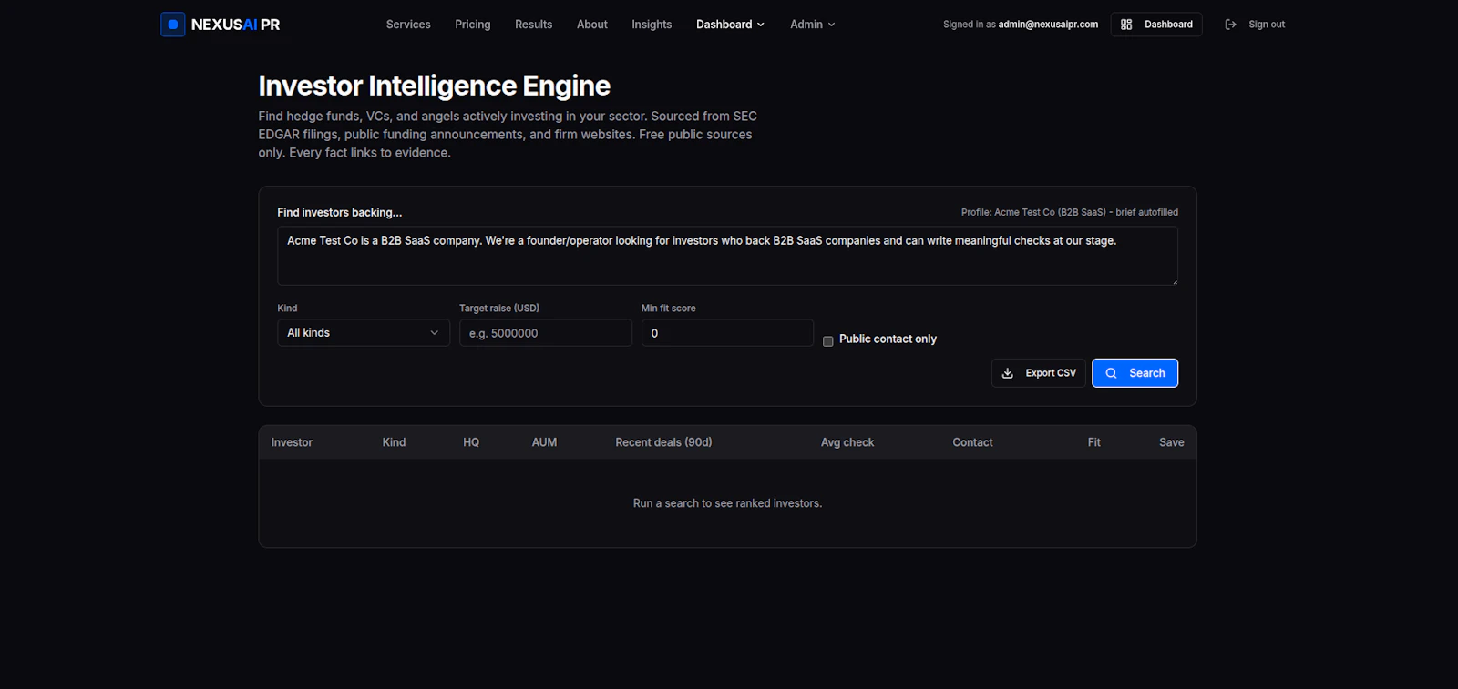 NEXUS AI PR screenshot 2