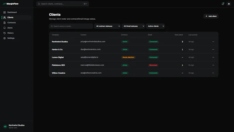 MarginFlow screenshot 2