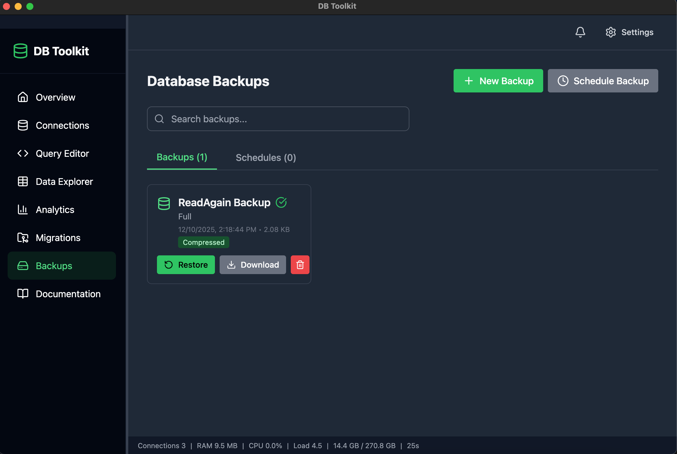 DB Toolkit - Screenshot 4 showing product features and functionality