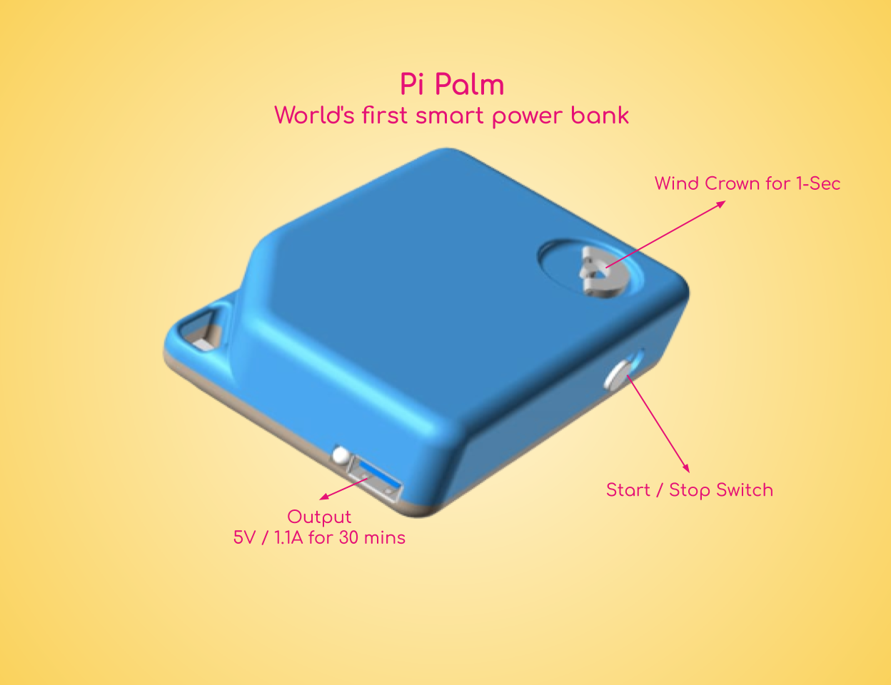 Pi Palm: World's first smart power bank gallery image