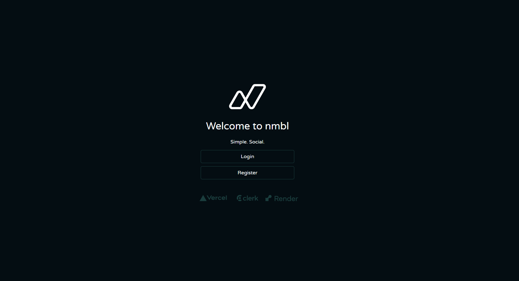 Mídia 1 de nmbl - Um aplicativo simples de mídia social