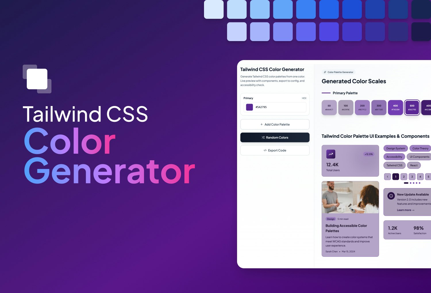 Tailwind CSS Color Generator gallery image