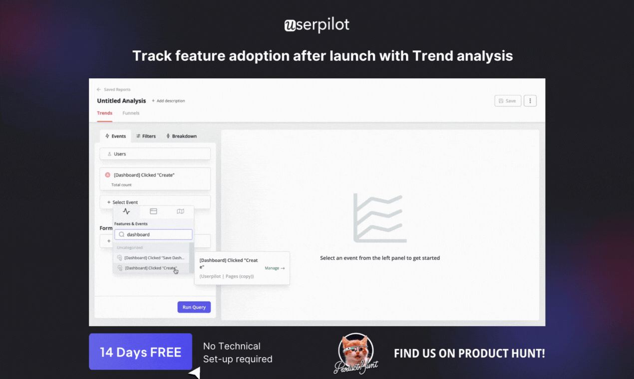 Userpilot उत्पाद एनालिटिक्स media 5