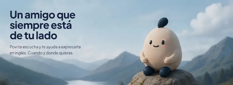 Povi — tu amigo IA para aprender inglés screenshot 1