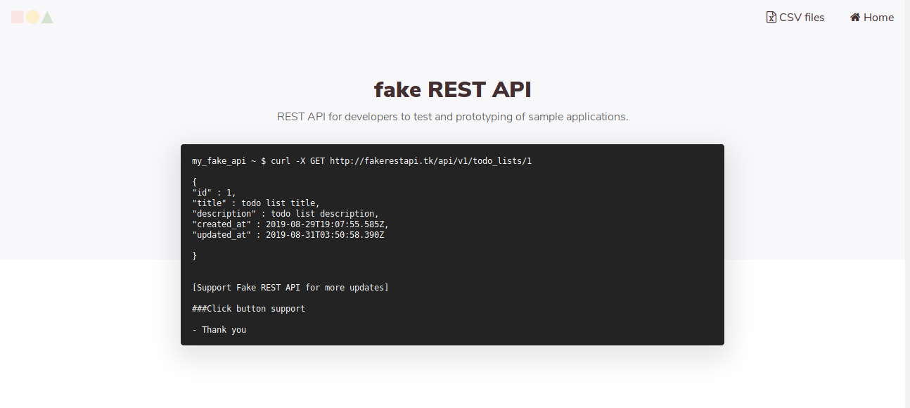 fake REST API gallery image